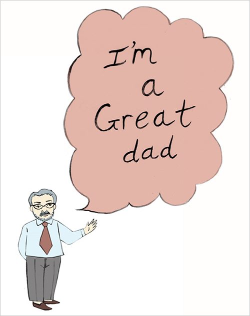 I'm a great dad cartoon