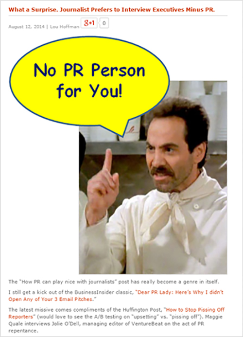 No PR Person for You 