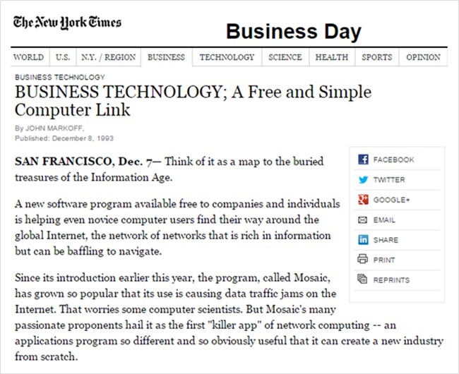 New York Times business technology computer link